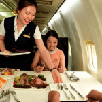 Kosilo v Boeingu 737